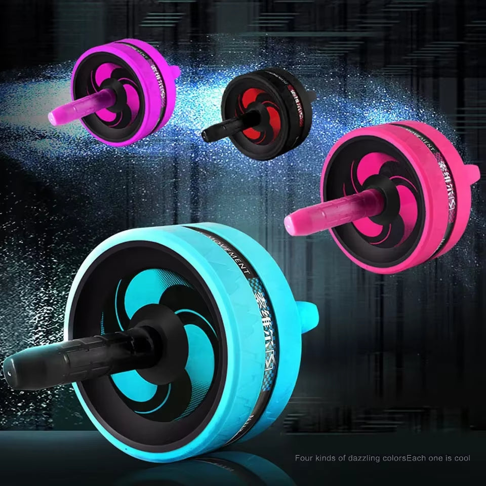 New Ab Roller&Jump Rope No Noise Abdominal Wheel Ab Roller with Mat for Arm Waist Leg Exercise Gym Fitness Equipment