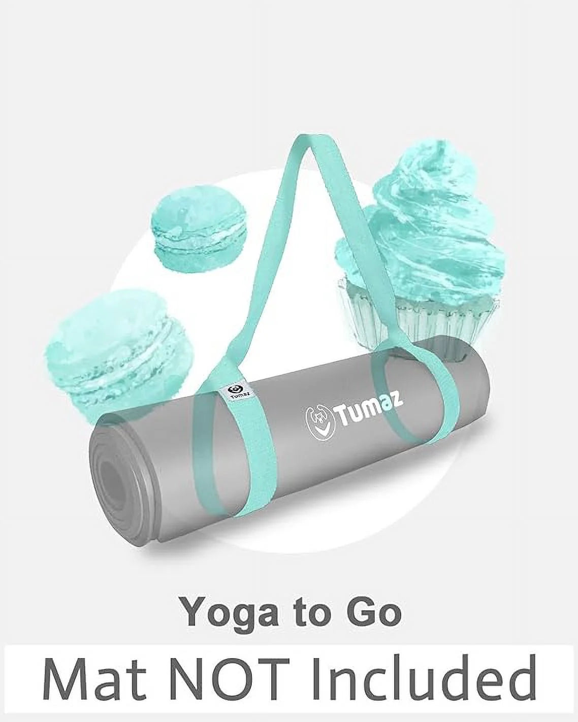 Yoga Mat Holder (Mat Not Incl.), Adjustable Yoga Mat Carrier, Pink
