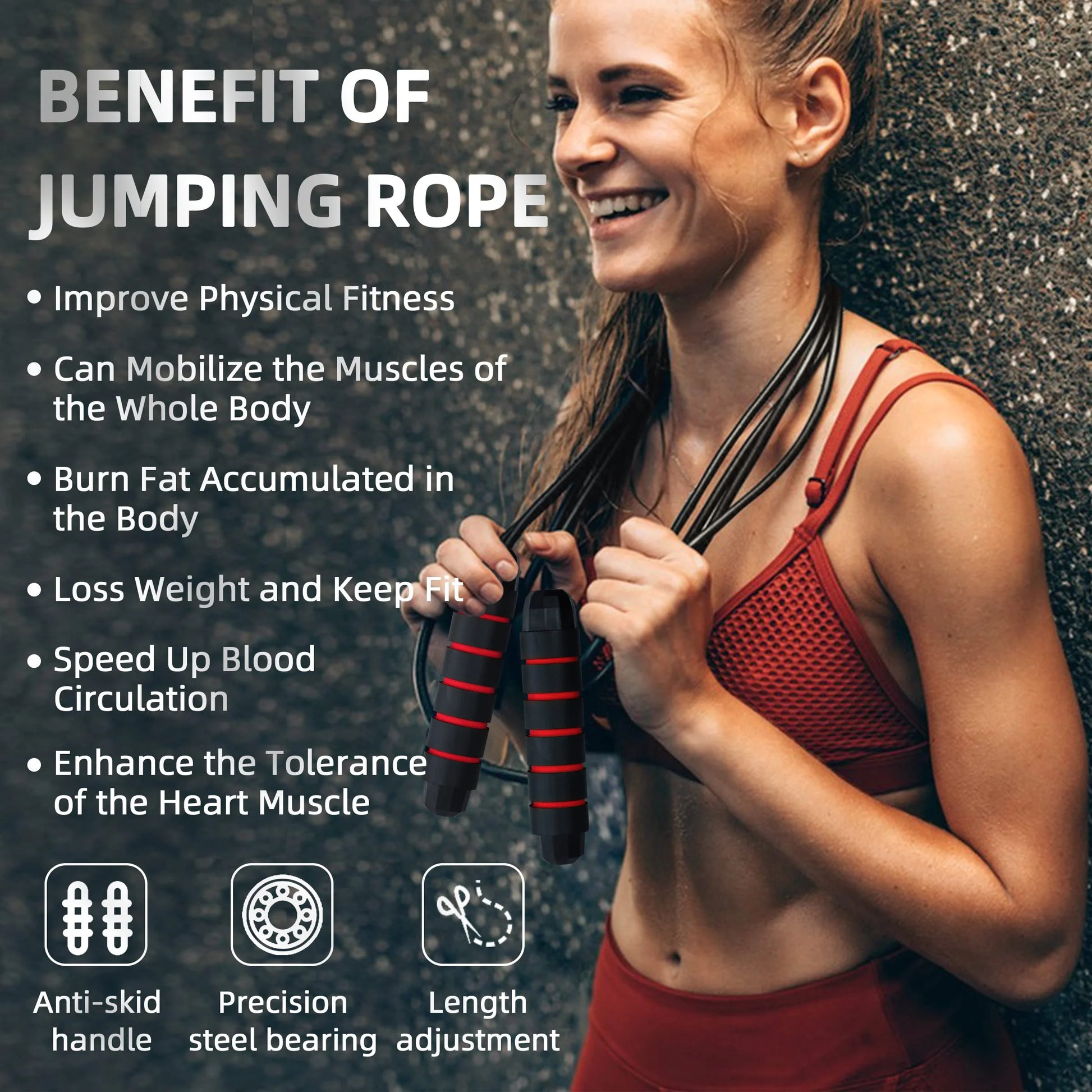 4 Pack Jump Ropes, Portable Adjustable Jump Ropes for Fitness, Anti-Skid Design, Tangle-Free Experience, Jumprope for Home School Gym