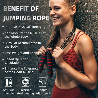 4 Pack Jump Ropes, Portable Adjustable Jump Ropes for Fitness, Anti-Skid Design, Tangle-Free Experience, Jumprope for Home School Gym